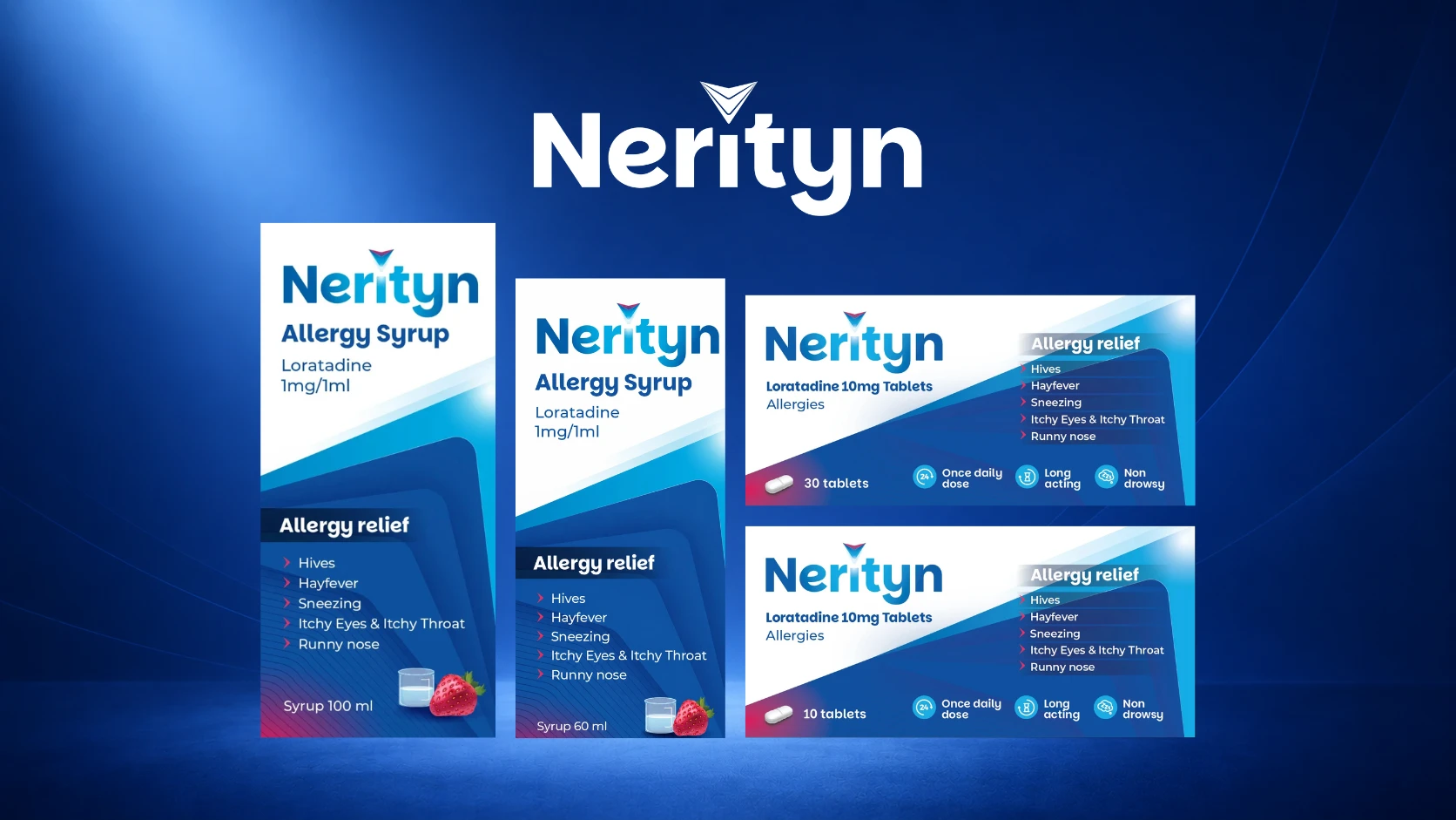 Nerityn allergy relief packaging